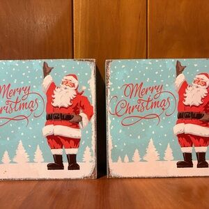 Festive Santa Christmas Wall Art